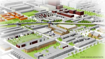 Rendering-Hoen & Co. Lithograph Center for Neighborhood Innovation Redevelopment