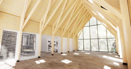 Rendering - Exhibit Hall-Cylburn Arboretum Friends Nature Education Center