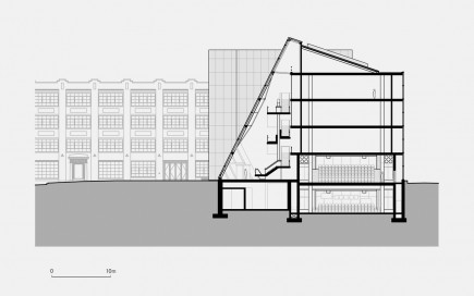 Transverse Elevation-Maryland Institute College of Art Brown Center